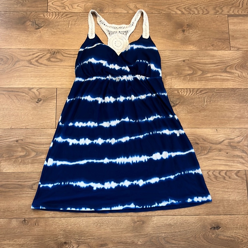 Planet gold tie dye dress